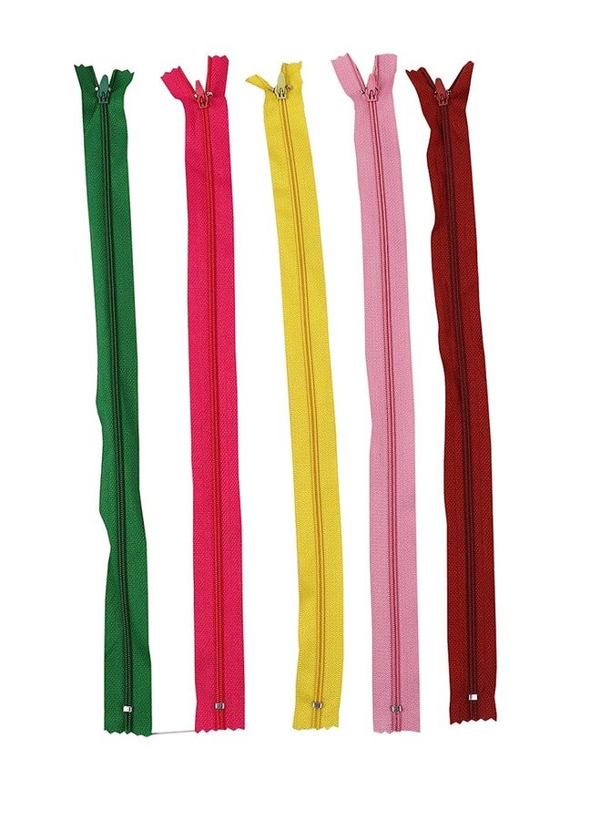 GEMSY سحابات نايلون من جيمسي بطول 16 بوصة | مجموعة من 10 قطع | مثالية للخياطة، والحرف اليدوية، والأزياء، وصناعة الملابس | تُستخدم في صناعة البالازو، والسراويل، وبدلات الأطفال، وغيرها | سحاب صناعي متعدد الألوان مفتوح الطرف - Image 4